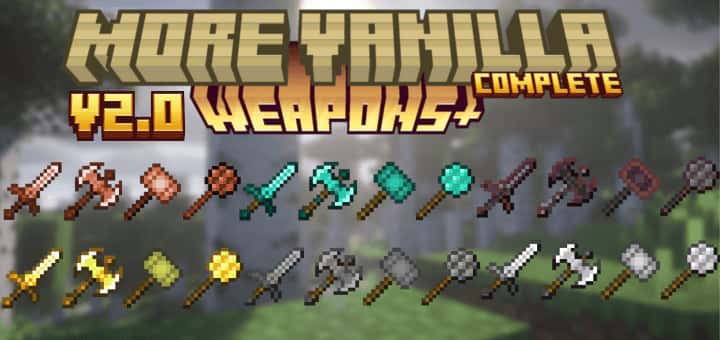 More Vanilla Weapons Complete – Minecraft Bedrock mod