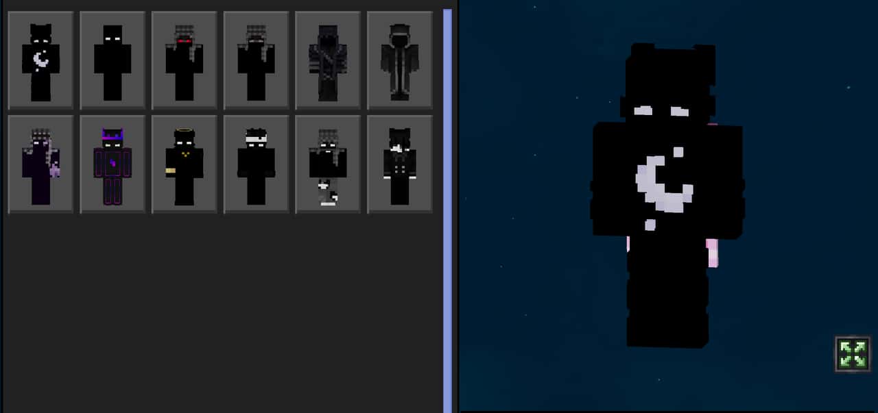 PVP Collections: Dark – Minecraft Bedrock skin pack
