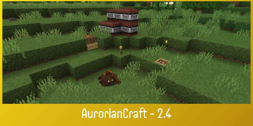 [Fire] AurorianCraft: Realistic Survival Addon – Minecraft Bedrock mod