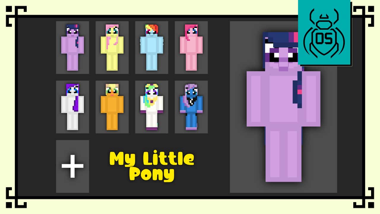 OS's My Little Pony – Minecraft Bedrock skin pack