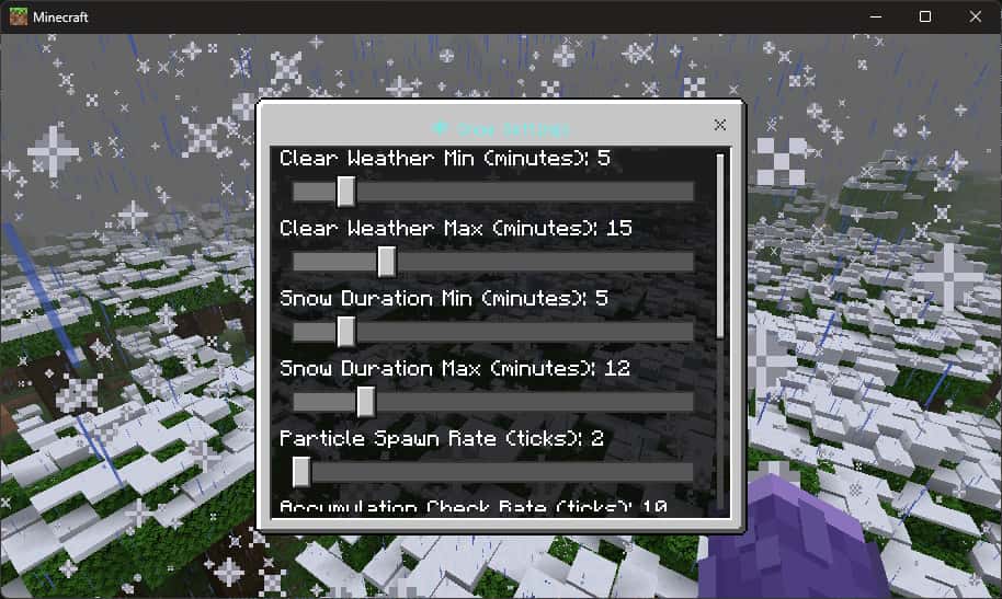 EternalWinter - Snowfall and accumulation in every biome screenshot 2