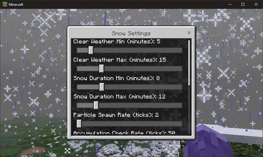 EternalWinter - Snowfall and accumulation in every biome screenshot 3