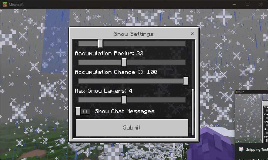 EternalWinter - Snowfall and accumulation in every biome screenshot 1